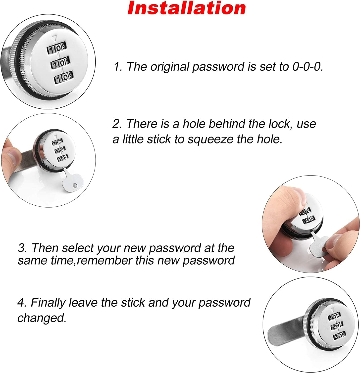 3桁セキュリティ キャビネット カム ロック ロッカー ロック コンビネーション ロック シリンダー クローム コード ロック オフ