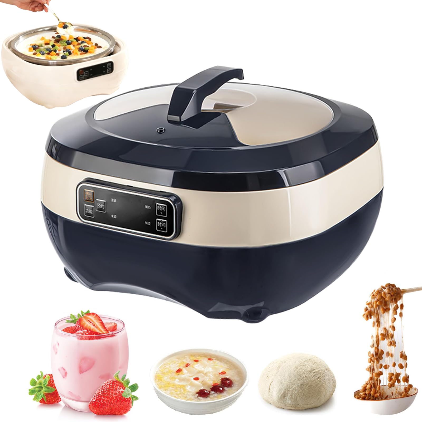 Máquina de fermentación de pan con temporizador de 72h y cubeta de acero inoxidable 304