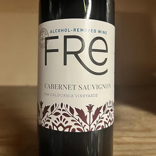 Miniatura 2 de Sutter Home Fre Cabernet vino tinto sin alcohol, paquete de experiencia con agarre para teléfono, maridajes y recetas de vino de temporada, 25.4
