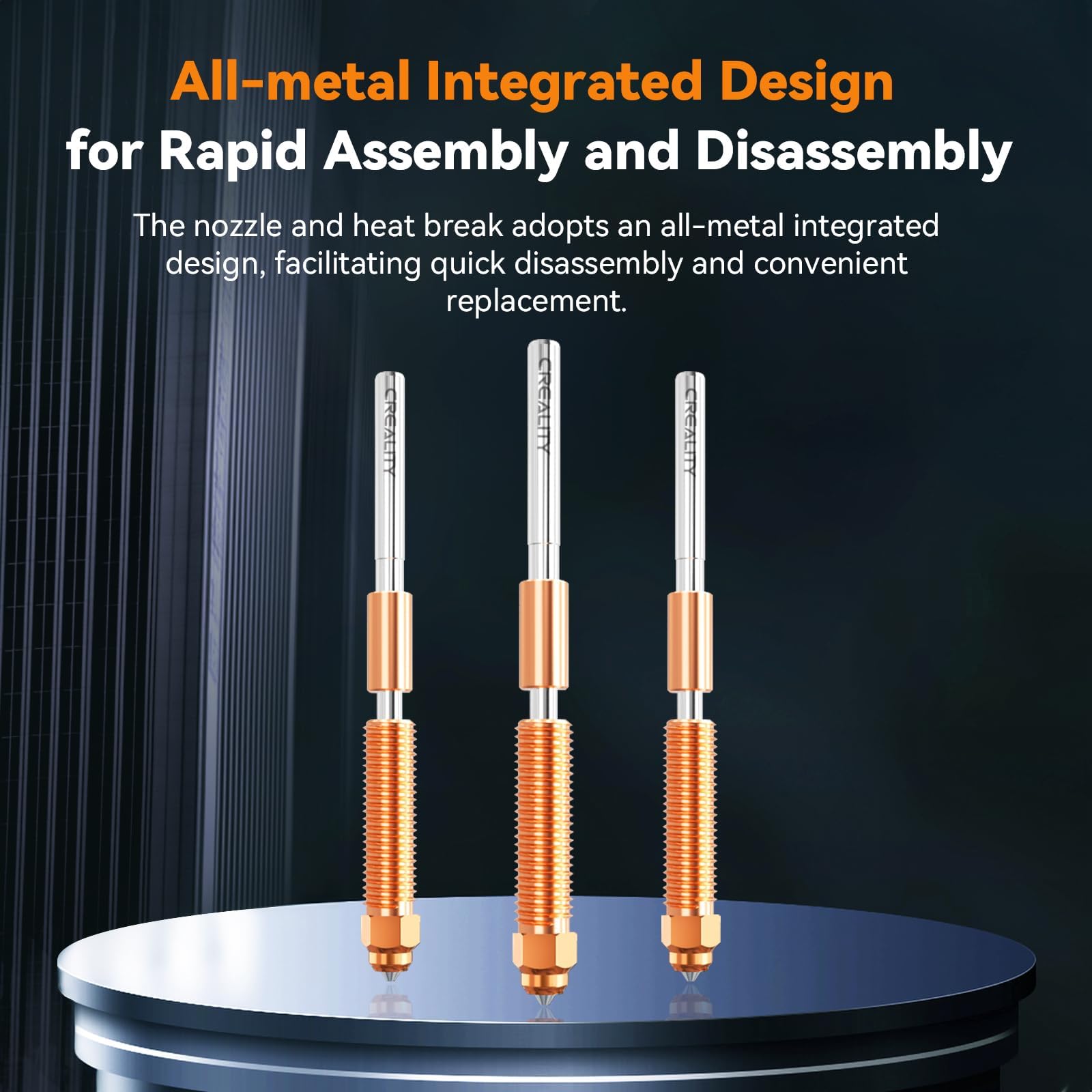 Kit de mise à niveau officiel Creality K1/K1 Max/K1C Hotend, kit de bloc chauffant en céramique de la série K1, prend en charge une température élevée de 300 °C, une vitesse élevée de 600 mm/s