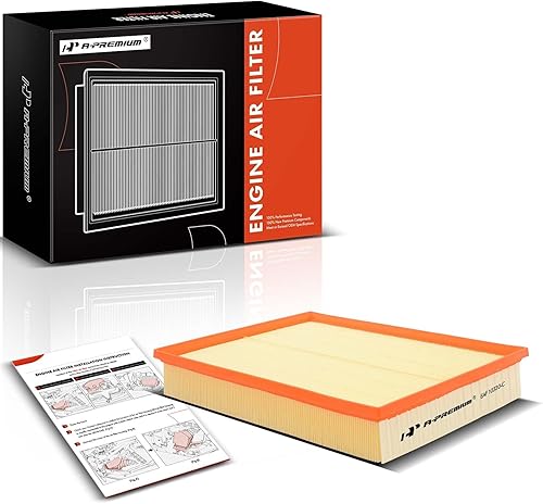A-Premium Filtro de aire de motor compatible con Dodge & Mercedes-Benz y Freightliner Sprinter 2500,3500, 2007-2022, panel flexible, repuesto #