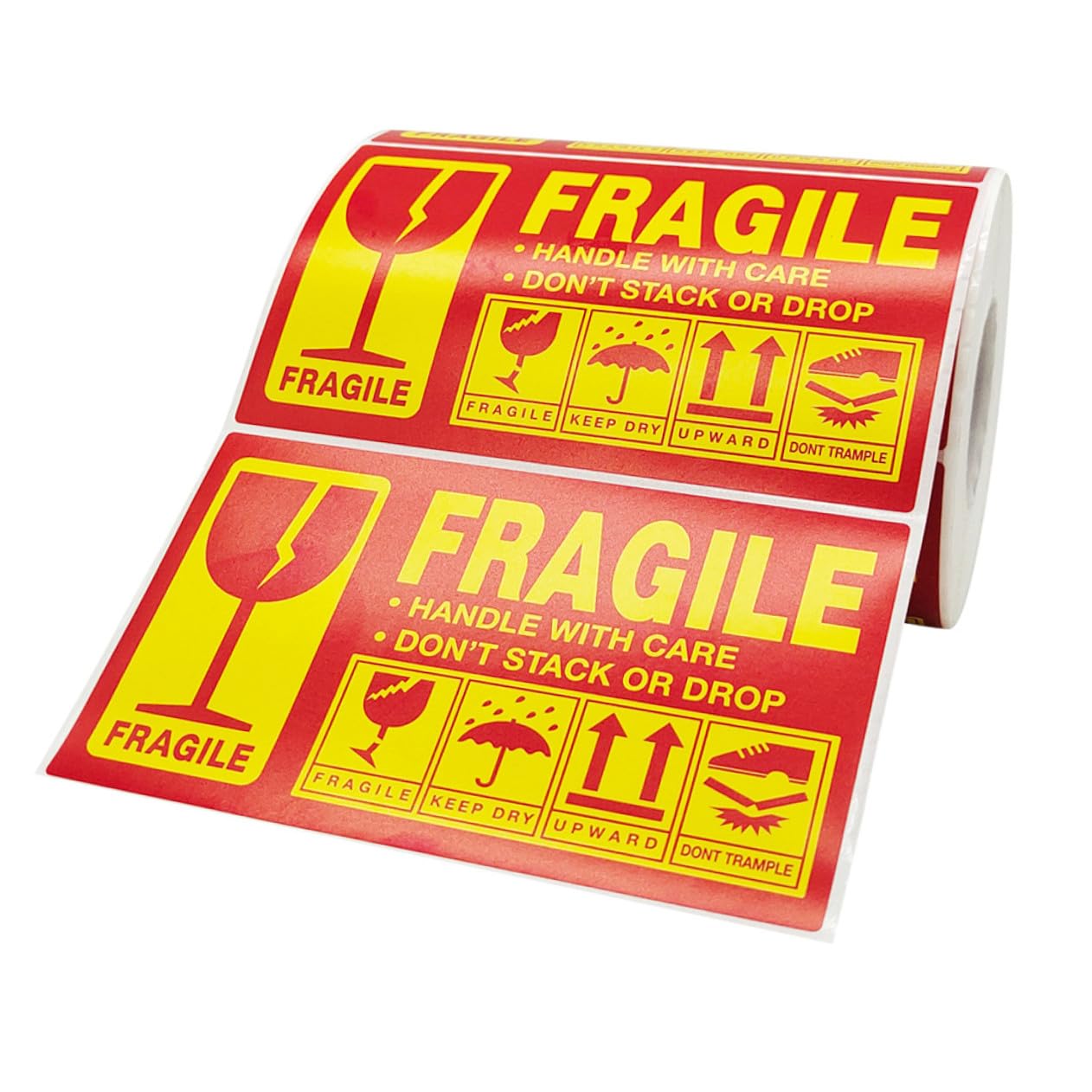 POPETPOP Etichette Adesive Fragile Per Imballaggio Spedizione e Trasloco Adesivi Di Avvertenza Per Spedizione e Imballaggio Adesivo Di Fragile