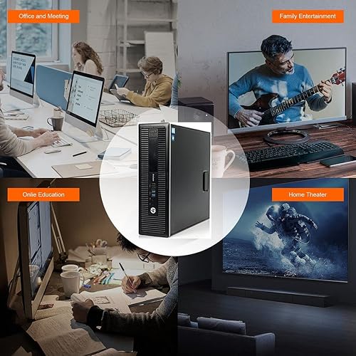 Miniatura 2 de HP ProDesk 600 G1 SFF PC de escritorio, i7 reacondicionado, Win 10 Computadoras de negocios, 32 GB de RAM, SSD de 2 TB, DVD, DP, HDMI, WiFi, BT,