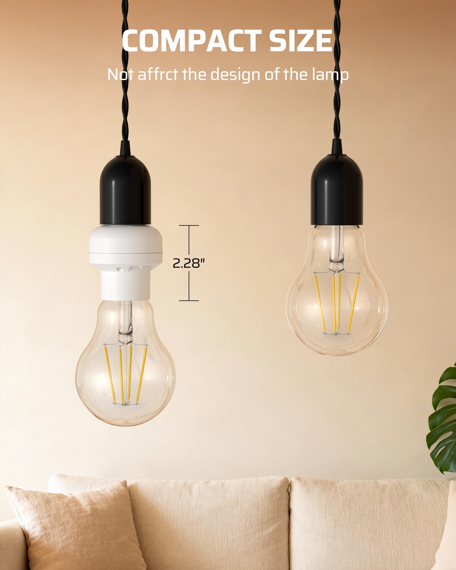 Remote Light Socket - No Wiring Needed -5