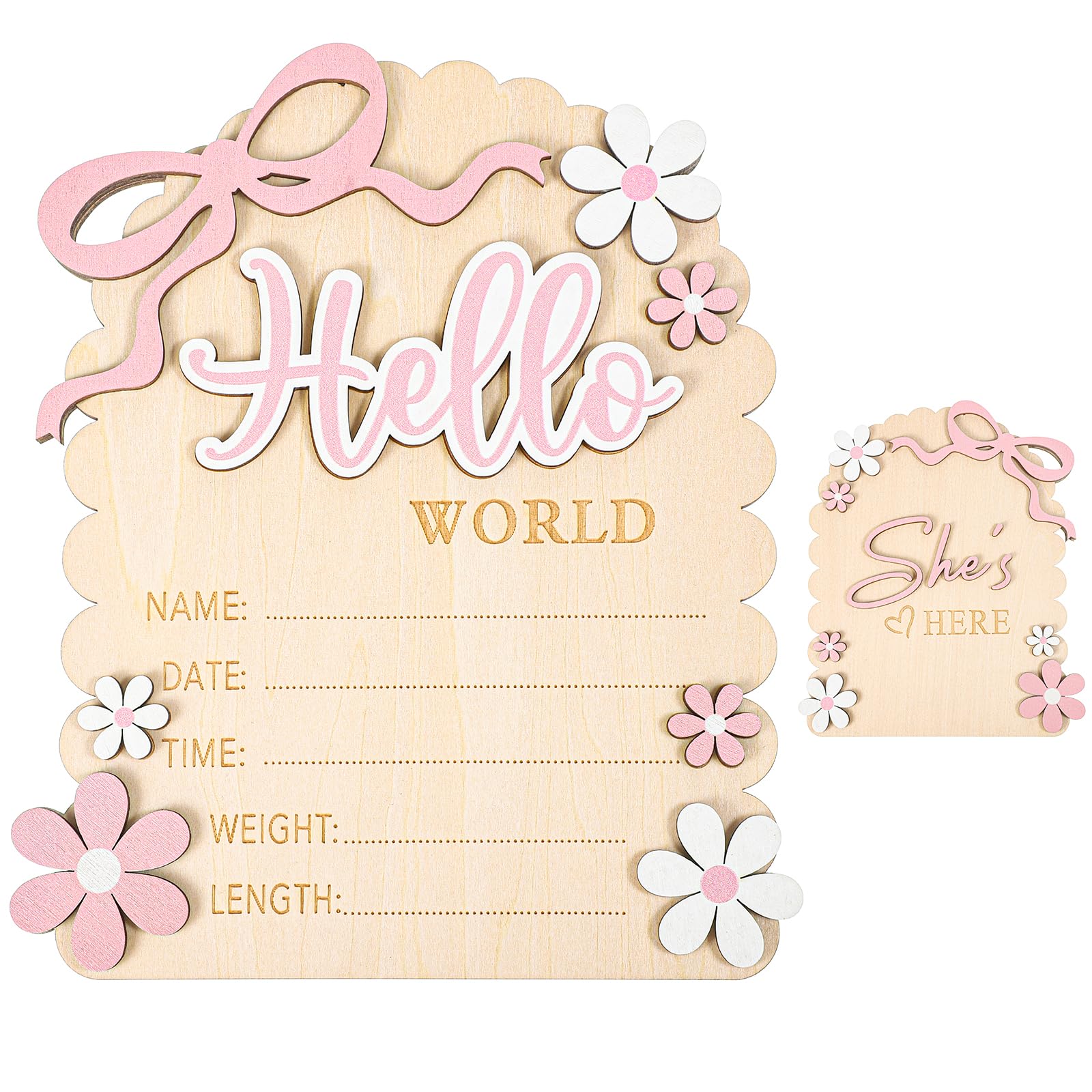 Photo 1 of Ajcotahm Hello World Newborn Sign