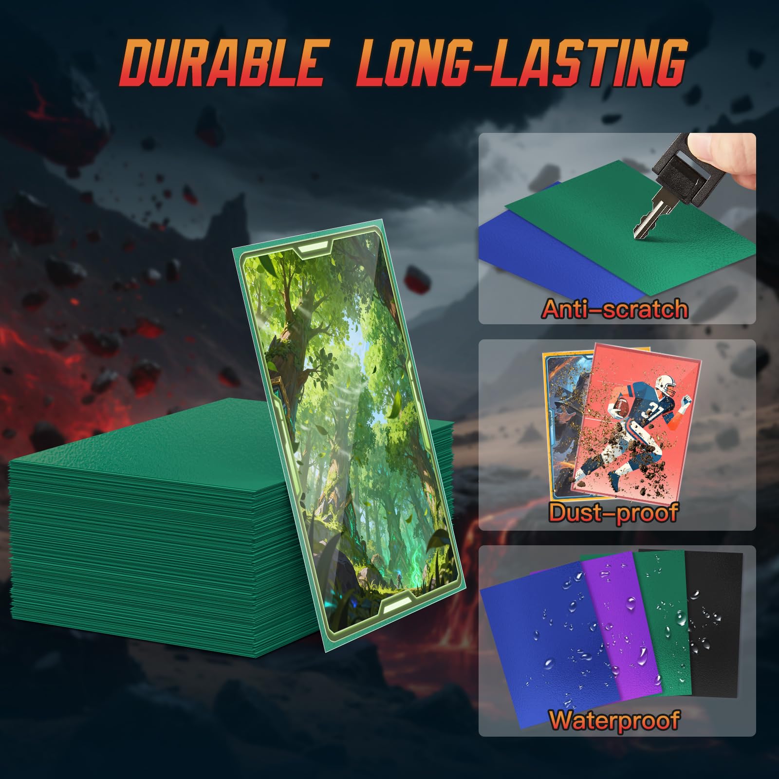 Amazon.com: 1200ct Matte Card Sleeves - Premium Card Protectors for Trading  Cards, MTG, TCG,Magic, and Collectible Card Games