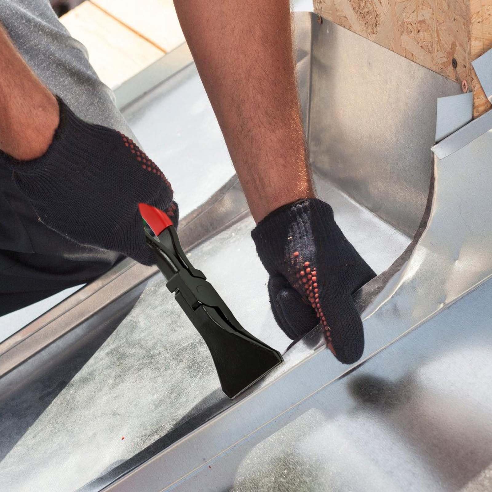 GBKDQQ Alicates de plegado, 180°, ancho de 60 mm, alicates de pliegue de chapa, herramienta con mango antideslizante, herramienta de techado probada para bricolaje, color rojo