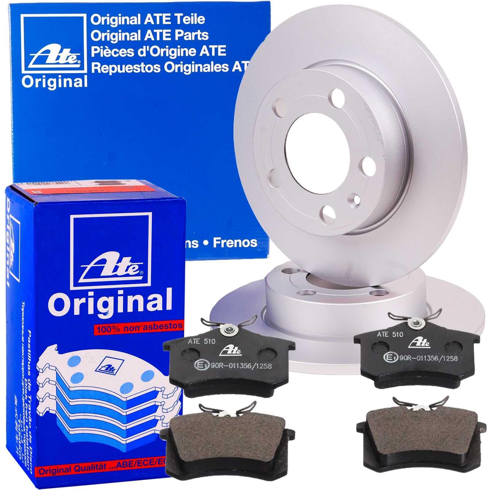 ATE Bremsscheiben + Beläge hinten für 80 90 Typ 89 B3 + 80 B4 auch Avant Cabrio