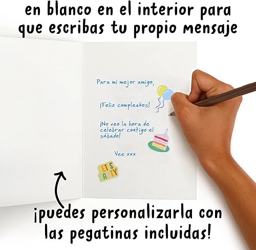 Miniatura 3 de CENTRAL 23 - Tarjeta de aniversario bonita - "Eres todas las palabras bonitas" - Tarjeta de cumpleaños tierna - En blanco por dentro - Para esposo