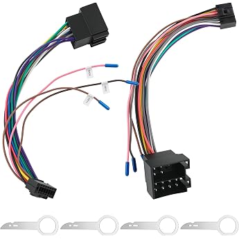 2pcs 16 Pin ISO Adapter Wiring Harness for Android Large Screen Car Radio