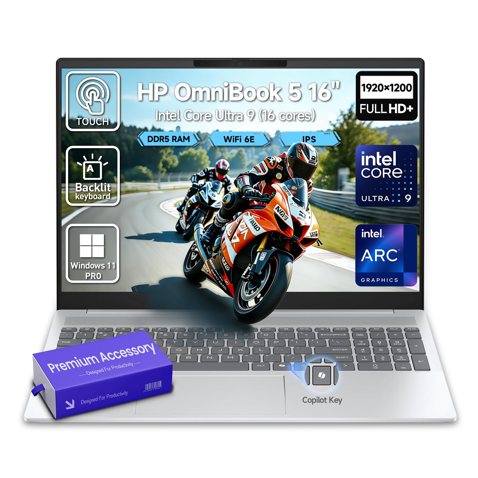 Amazon.com: 2026 HP OmniBook 5 16 Inch Laptop Touchscreen Computer
