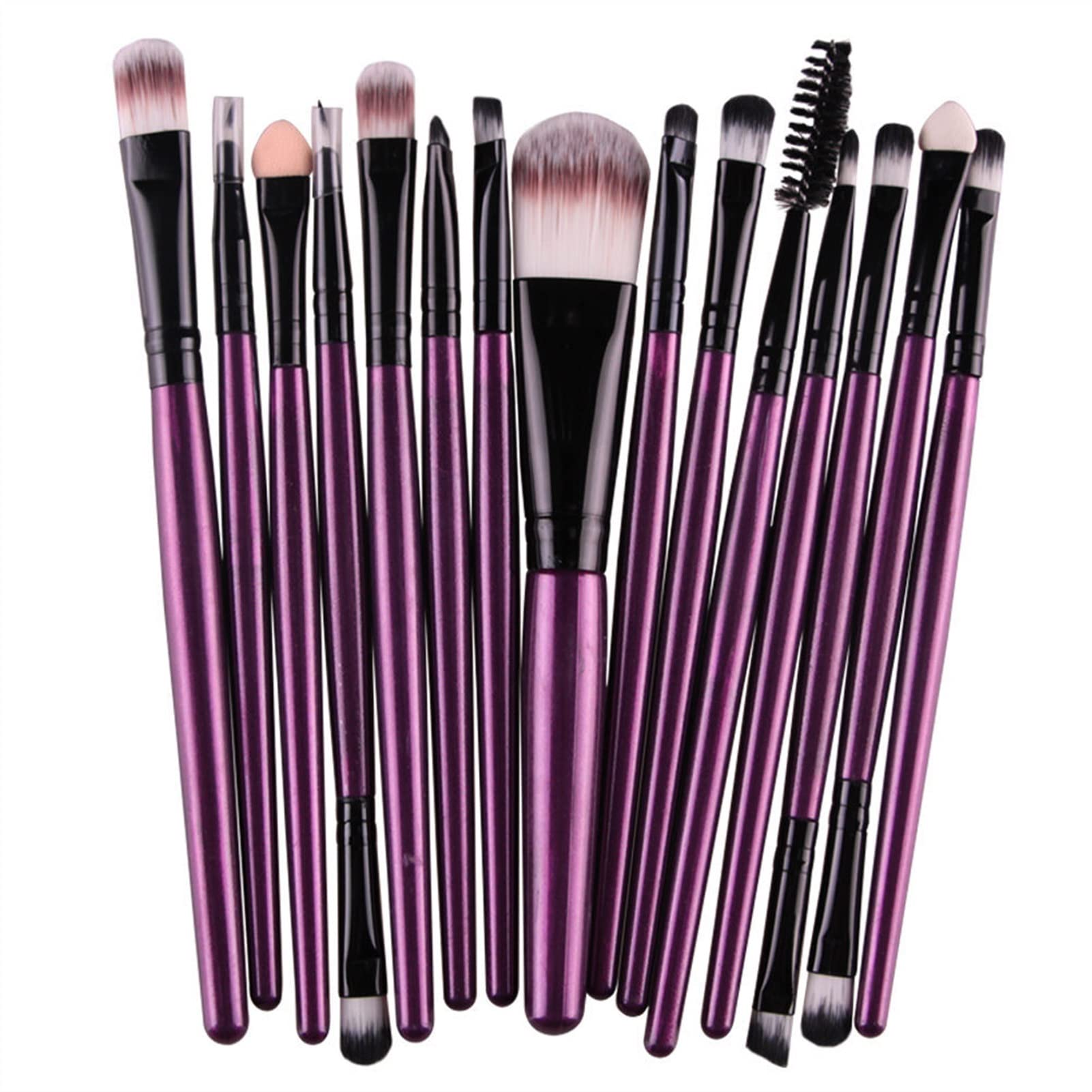 Pędzel do makijażu Zestaw pędzli do makijażu Cień do powiek Fundacja Puder Eyeliner Kosmetyki do rzęs Makijaż do twarzy Pędzel do makijażu Narzędzia (Kolor uchwytu: Błękitny) (Kość słoniowa)