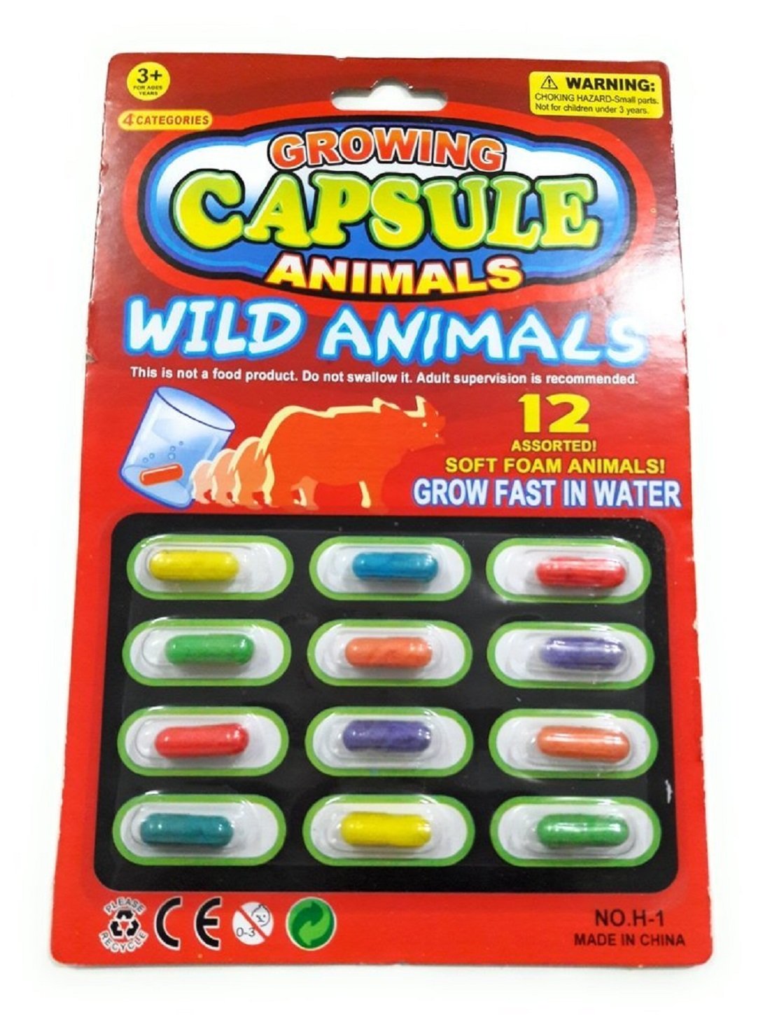 Buy Animals Growing Capsule 12 Types of Different Animals for Kid’s Fun/B’Day Return Gifts 2