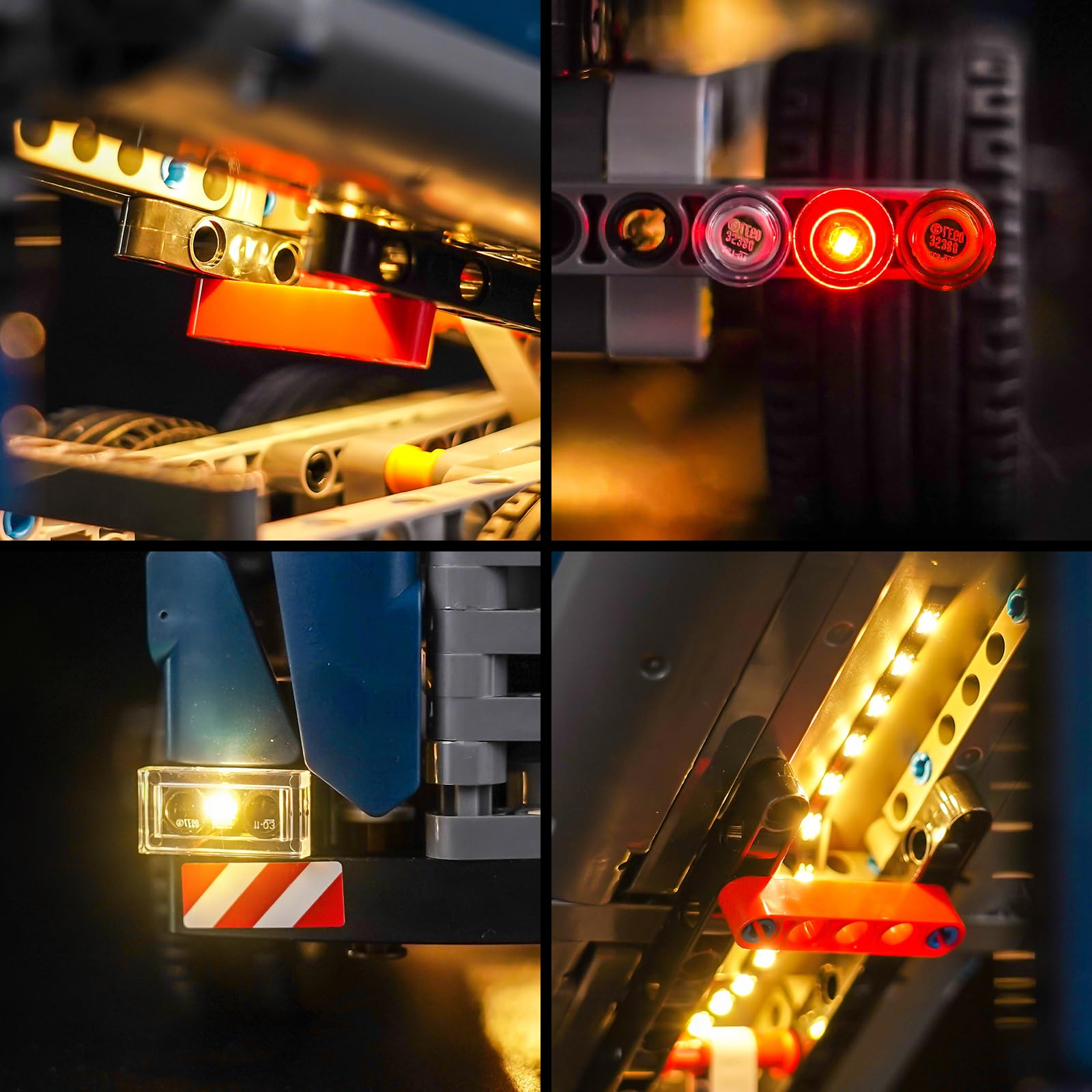 Set di luci a LED compatibile con Lego Tipping Dump Truck 42203 (non un modello), kit di luci decorative compatibile con giocattoli creativi Lego Tipping Dump Truck