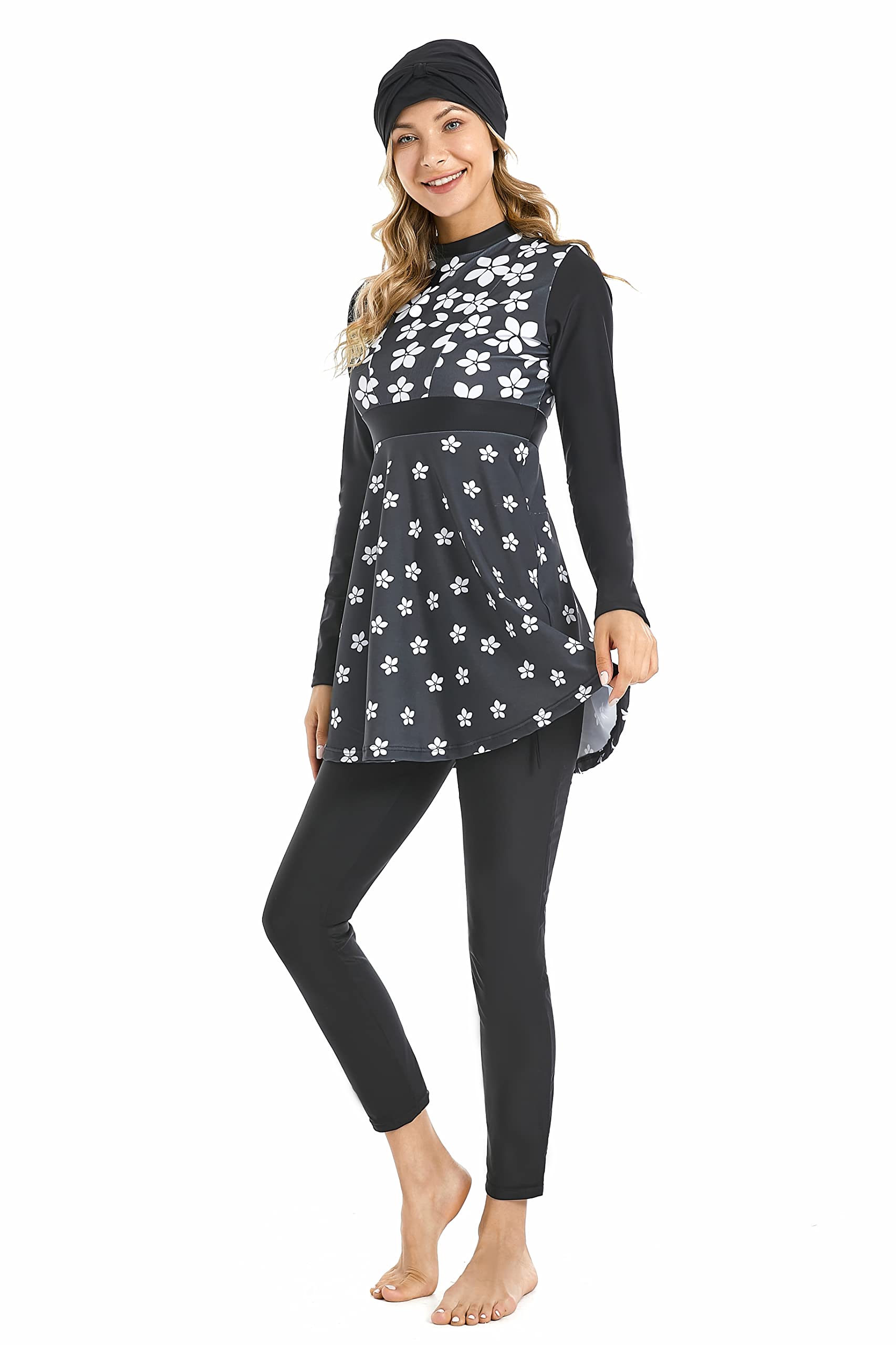 Costumi da Bagno Musulmani per Donna Costumi da Bagno modesti Burkini Costume da Bagno Islamico Taglie Forti