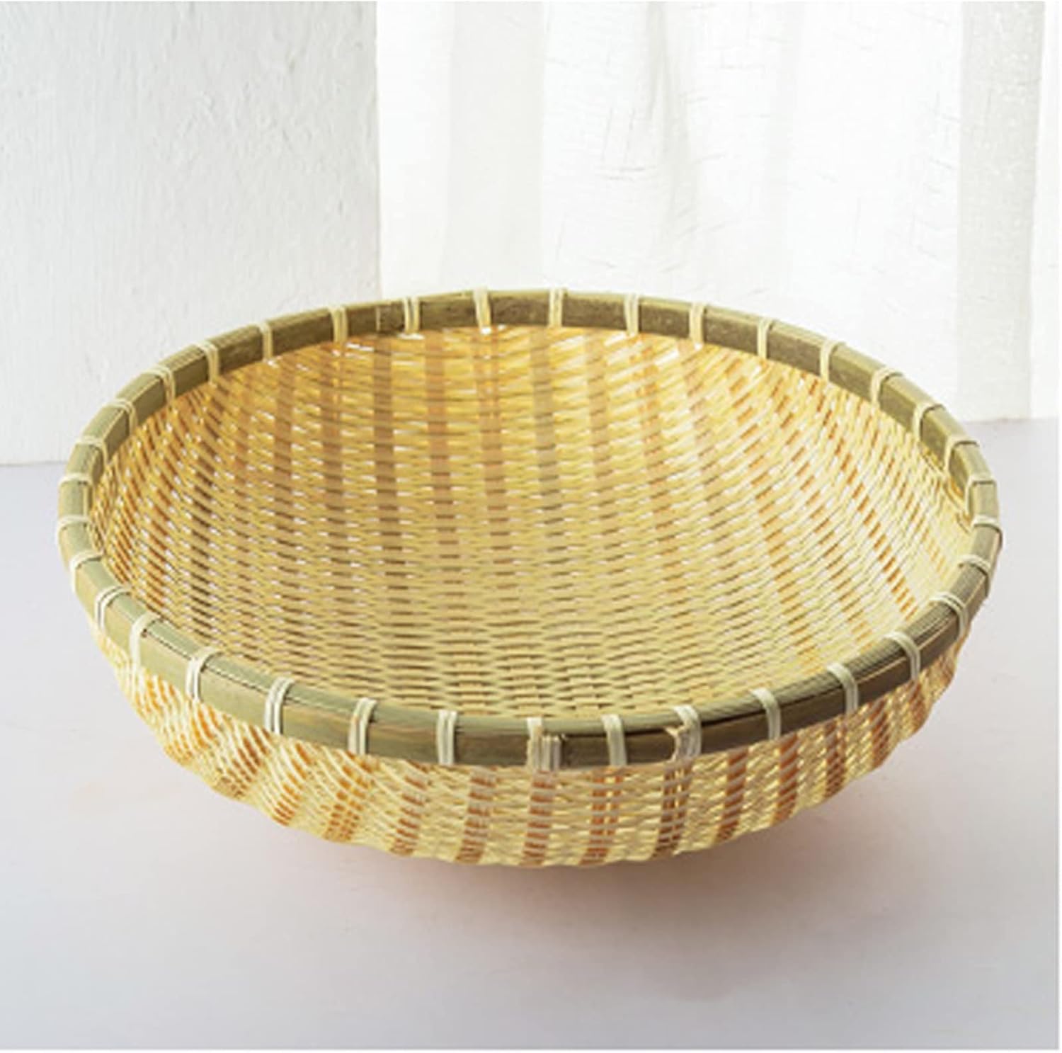 美品 榎本千冬 四つ目崩し籠 竹かご（検）三谷龍二天然生活