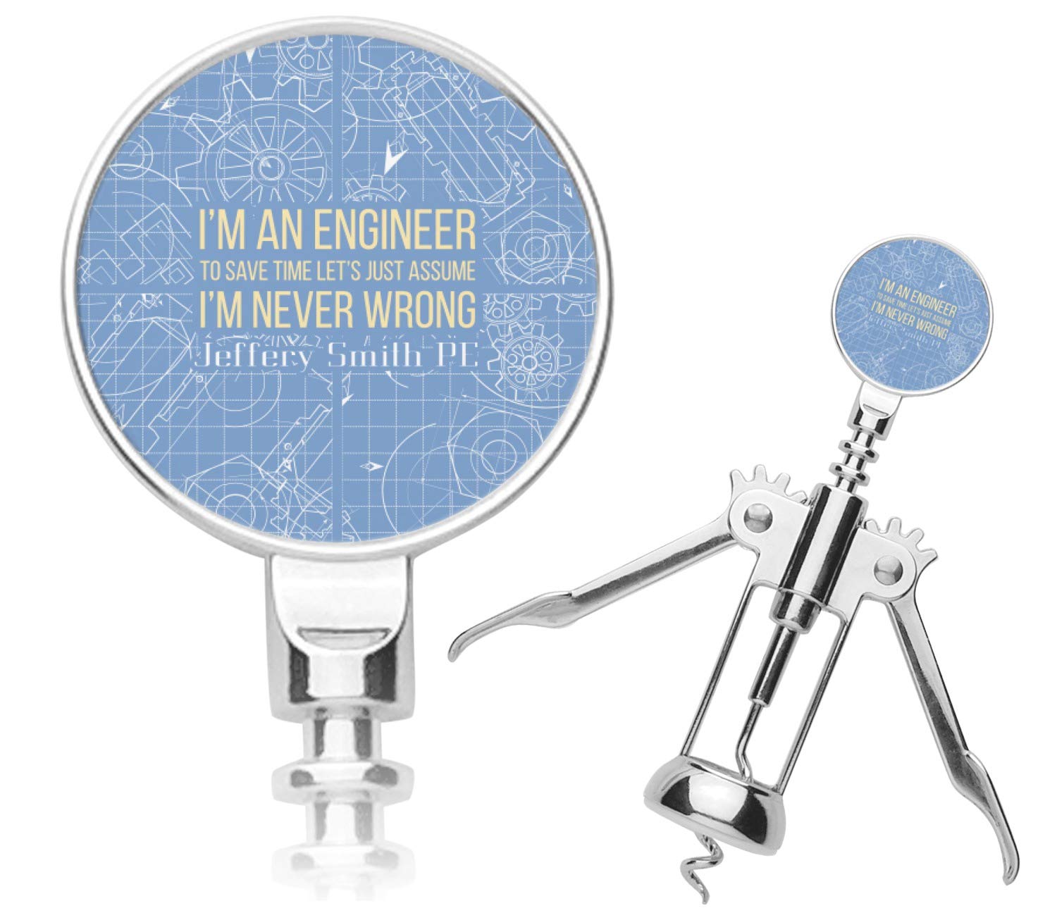 Personalized Engineer Quotes Corkscrew
