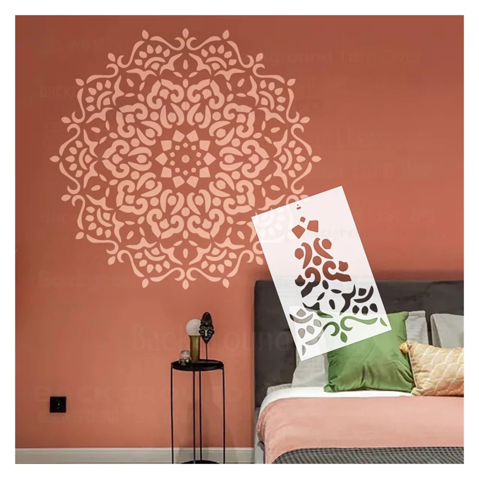 Plantilla decorativa de pared 90 cm a 130 for pintar, ideal for decorar techos grandes y redondos