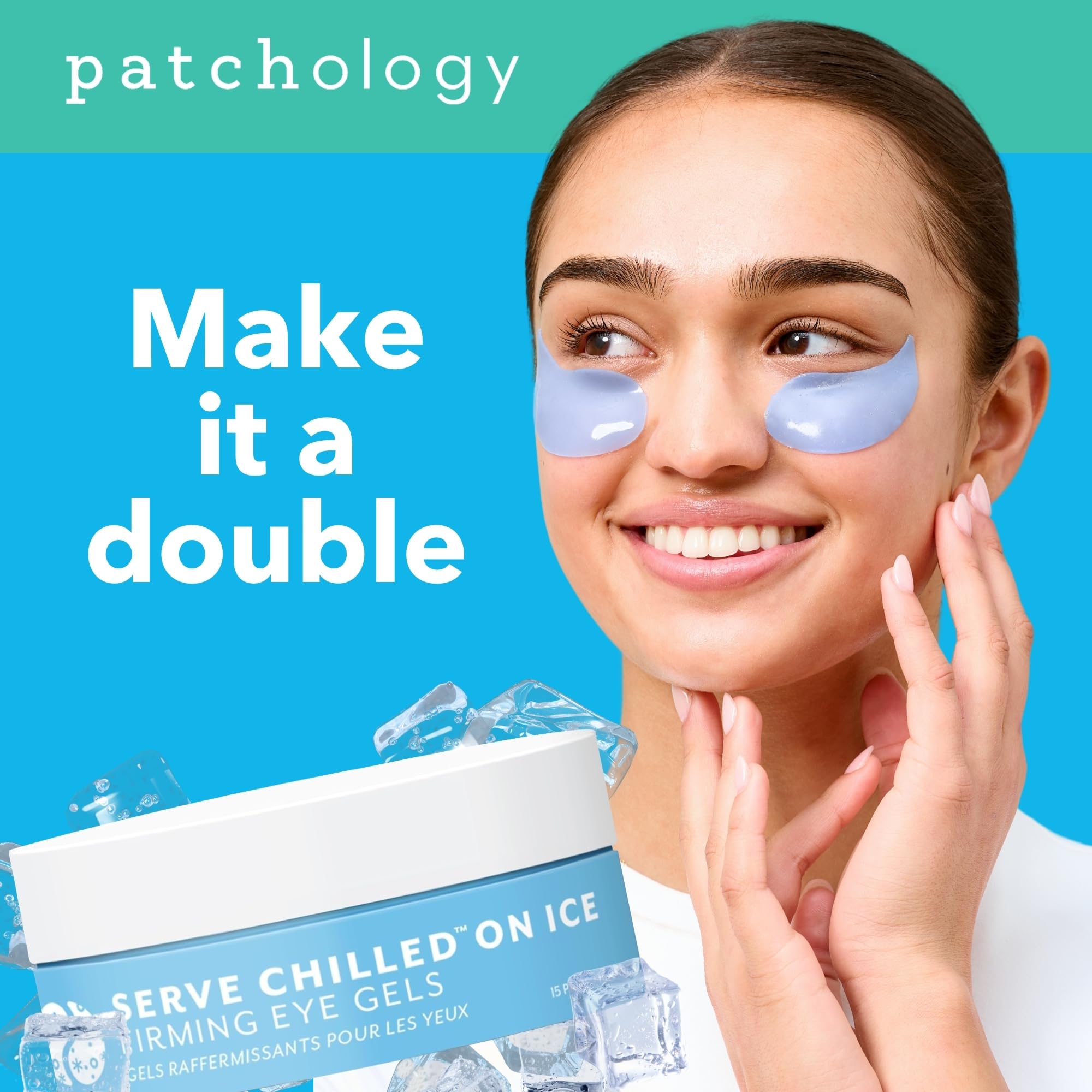 Patchology Serve Chilled On Ice Firming Under Eye Mask Patches, 15 Pairs