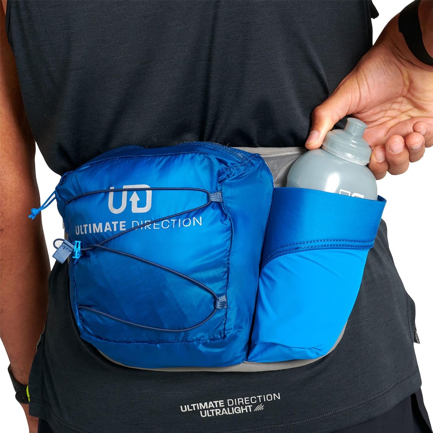 Ultimate Direction Unisex Mountain Belt 6.0 Hydration Waist Belt for Running and Trail Running, UD Blue