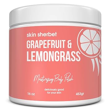 Skin Sherbet Grapefruit & Lemongrass Body Polish Salt Scrub - 16oz
