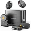 Micrófono de solapa inalámbrico MAONO Wave T5 para iPhone/Android/Cámara/PC | Micrófono de clip magnético con cancelación de ruido por IA, 4 preajustes de ecualización, 1000 pies, 40 horas para podcast, transmisión, vlog, YouTube, TikTok, grabación de video 2.4GHz 1