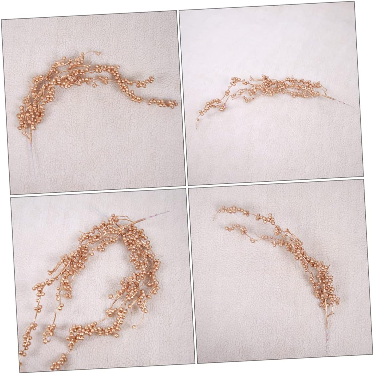 Christmas Tree Decorations 3pcs Christmas Imitation Berries Christmas Tree Berry Decoration Pip Berry Pick Iron Wire Golden Christmas Decorations