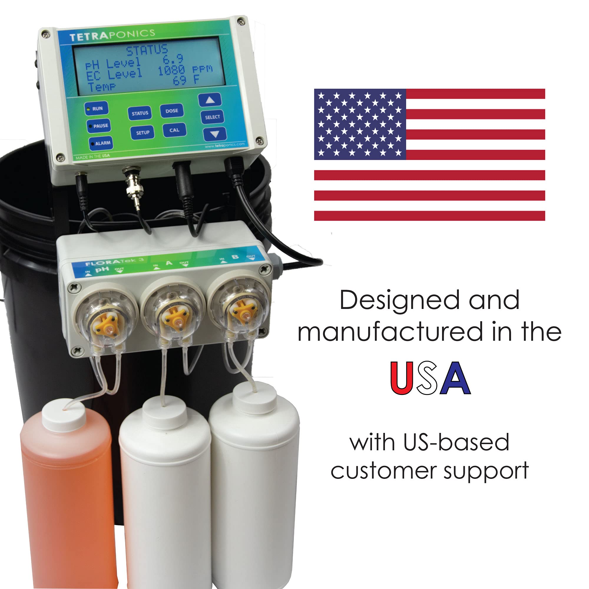 Tetraponics FLORATek 3 Hydroponics pH and Nutrient Control System