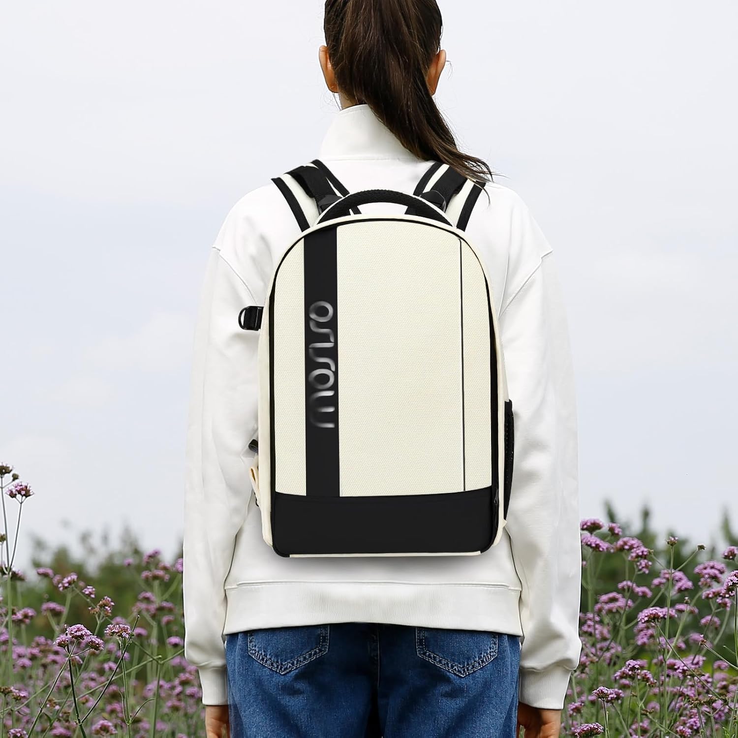 MOSISO Camera Backpack,DSLR/SLR/Mirrorless Photography Backpack Buffer Padded Shockproof Camera Bag with Customized Modular Inserts&Tripod Holder Compatible with Canon,Nikon,Sony etc, Beige - Image 7