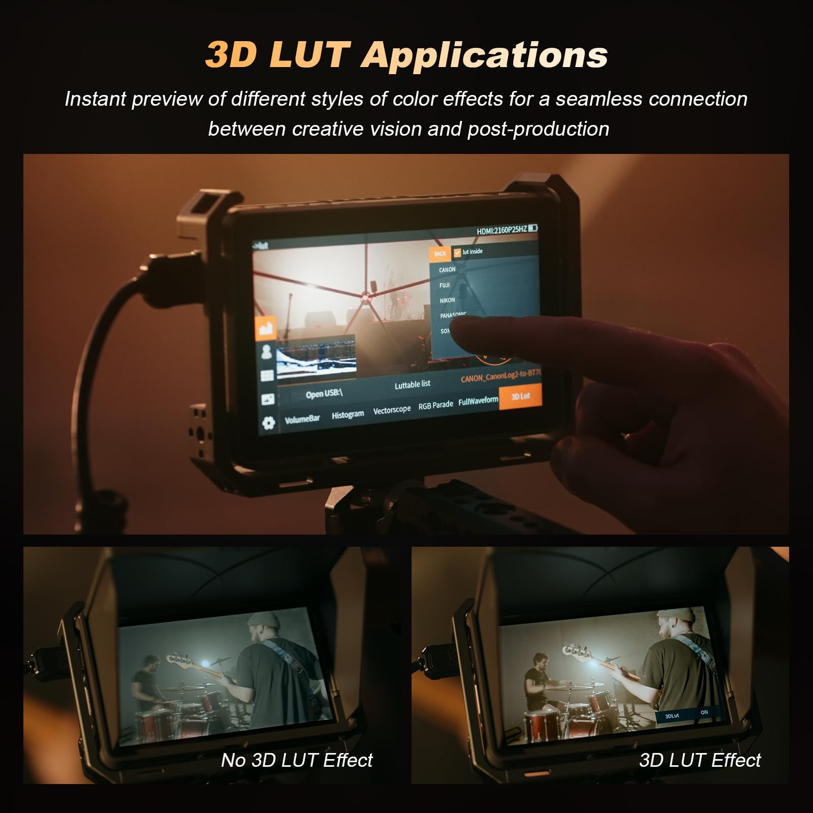 VILTROX DC-X3 DCX3 zewnętrzny ekran dotykowy 2000 Nit 4K 6-calowy