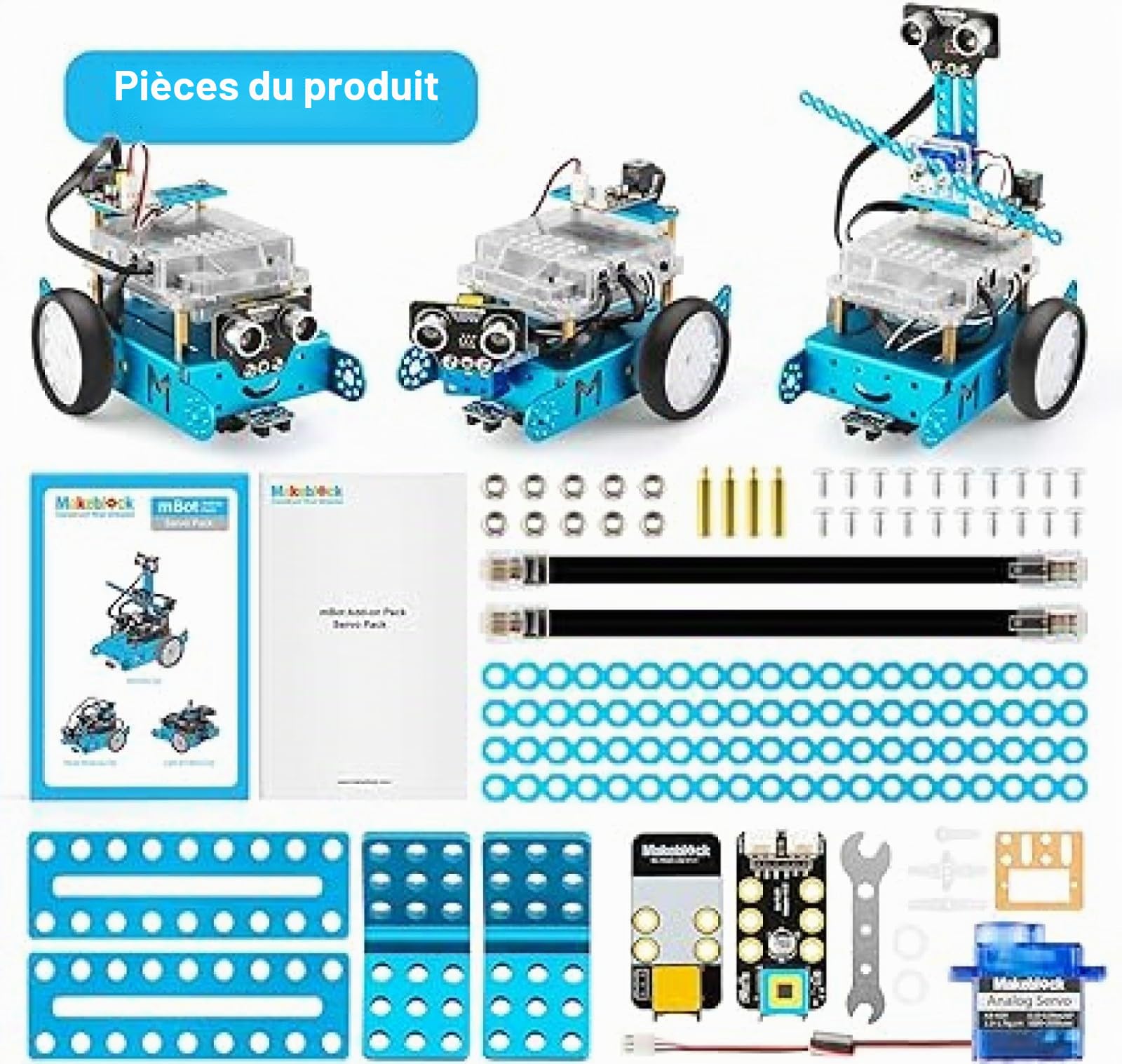 Makeblock mBot Robot Kit Complémentaire, Son et Lumière Interactifs, Robotique 3-en-1