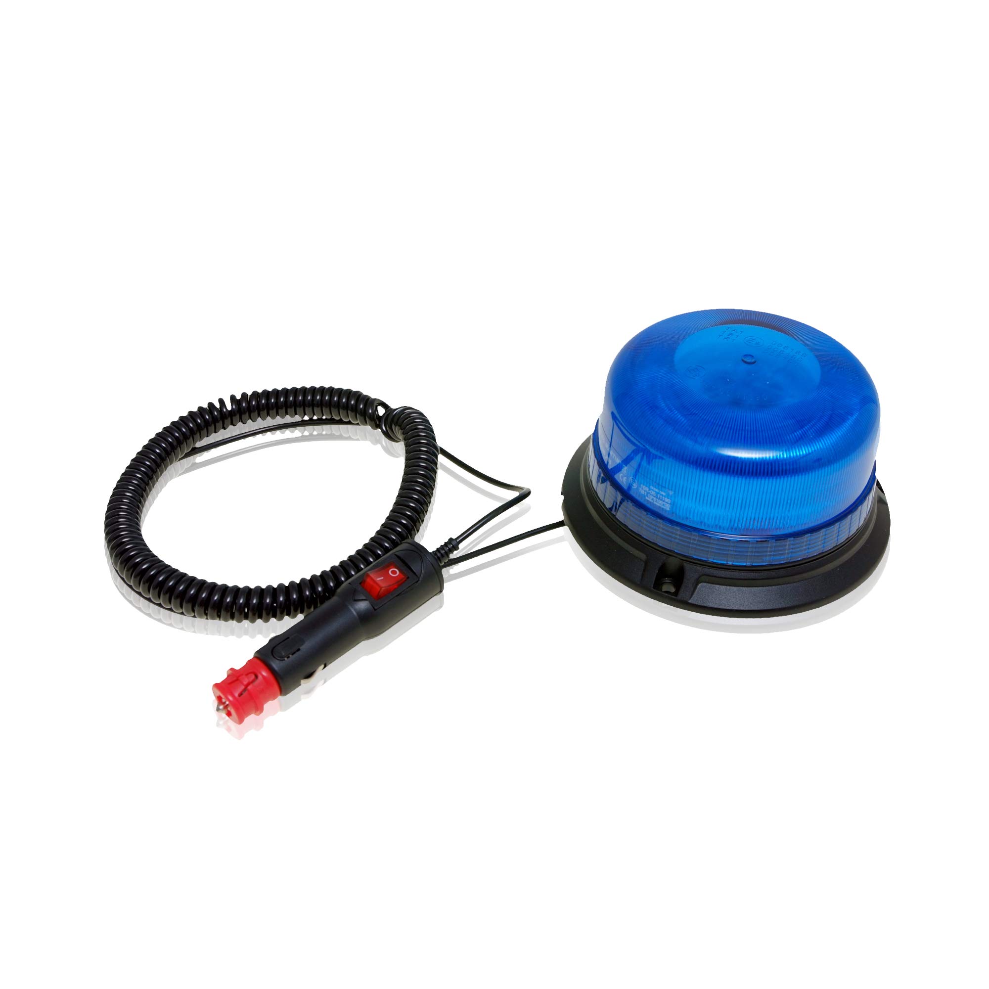 LED-MARTIN® Rundumleuchte XR20 ECO - 12V/24V- Blau - Magnetfuß - 3,5m Kabel - für Polizei, Feuerwehr, THW - ECE-R65 - kompakte Bauform