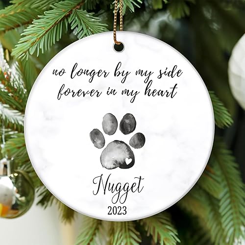 Miniatura 6 de Adorno conmemorativo personalizado para mascotas, adorno de Navidad para mascotas, regalo de pérdida de mascotas para siempre, regalo de recuerdo de