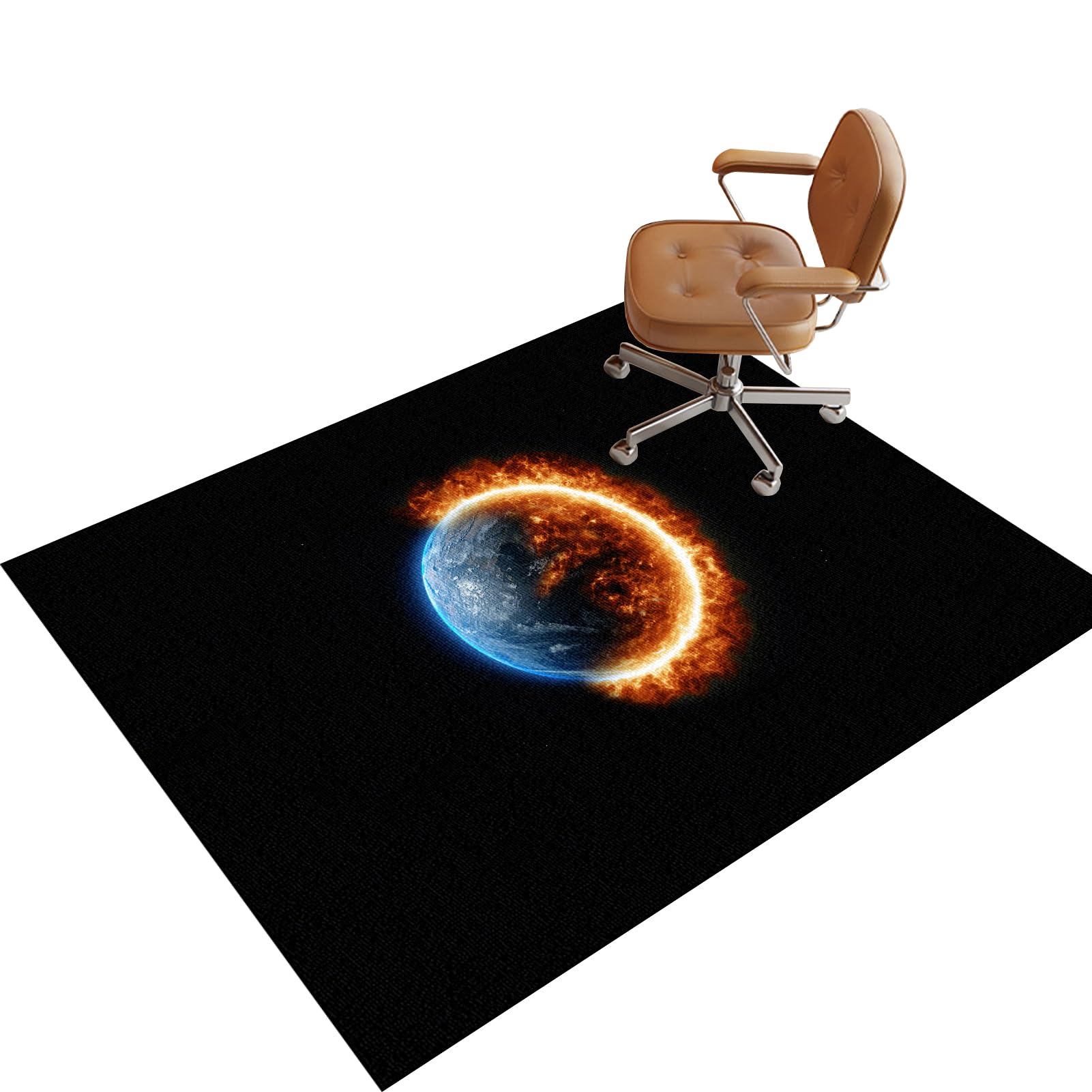 Heavy Duty Office Chair Mats for Hardwood Floor, Large Anti-Slip Desk Chair Mat for Carpet Floors, Gaming Computer Chair Rug for Home, Floor Protector Mat, Rolling Chair Glides Easily 100 x 120 cm
