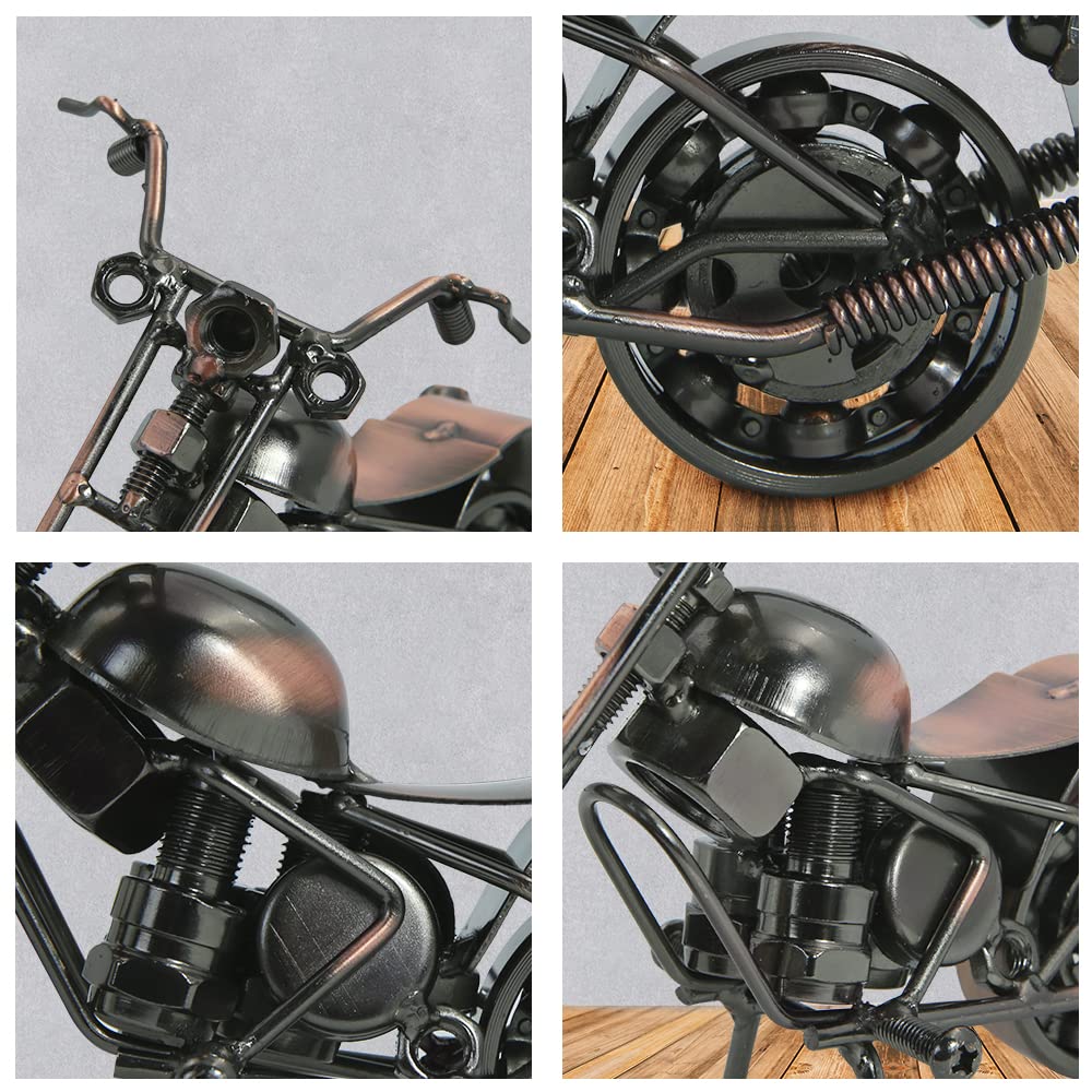 Creative Retro Moto Modello Orologio Metallo Collezione Mensola Ferro Art Moderno Casa Ufficio Decorazioni Regalo Da Uomo AmORE