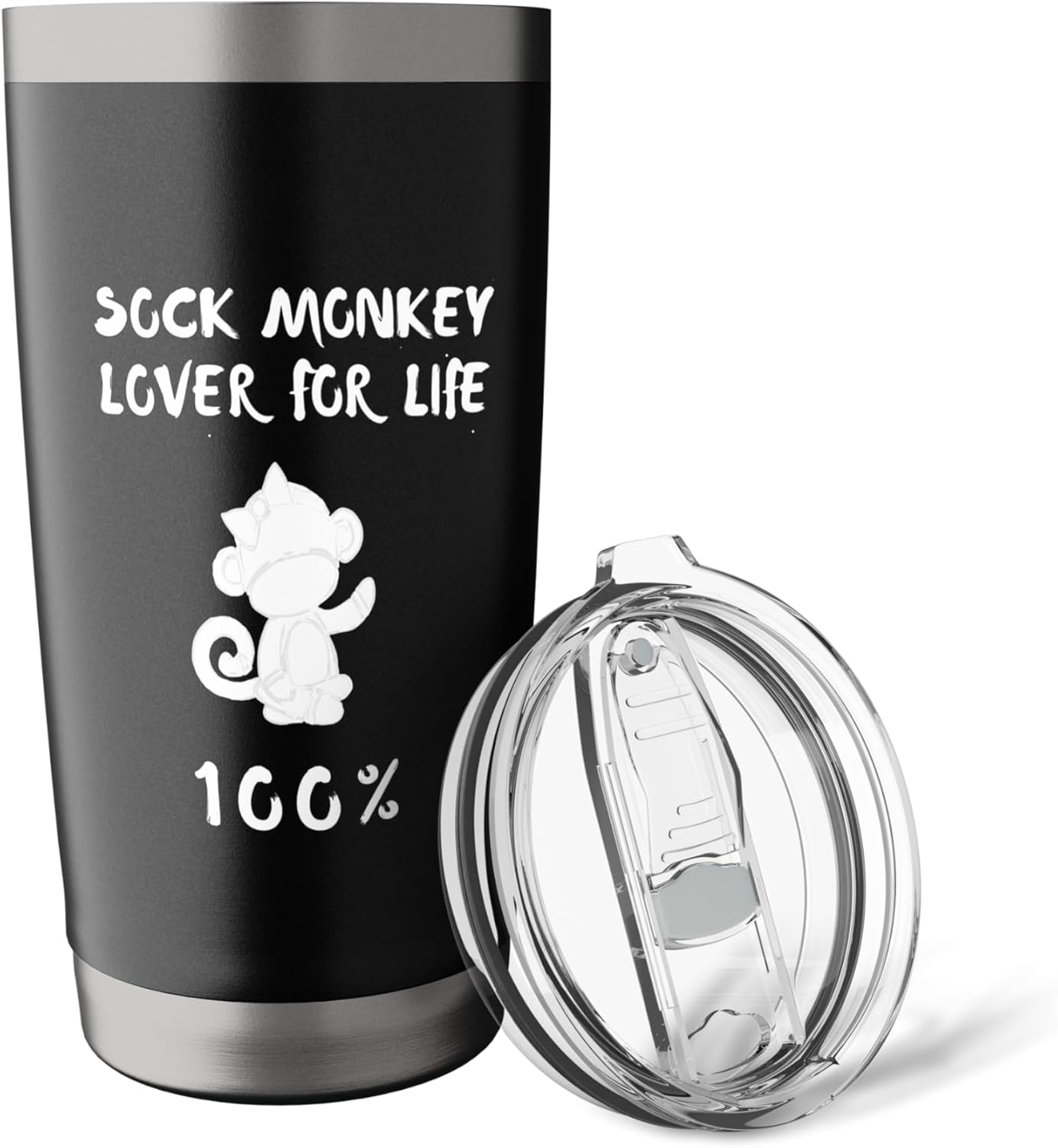 Sock Monkey Gift - Sock Monkey Lover For Life 100% Stainless Steel Insulated Tumbler - Image 5