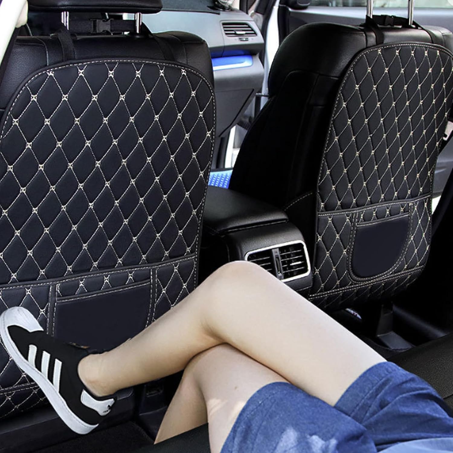 LAGNY Seggiolino Auto Schienale Anti-Calcio Pad per Benz C-Class/C-Klasse Coupe C203 C204 C205 / Cabrio A205, Anti-Sporco Kick Pad Sedile Protezione Posteriore,A