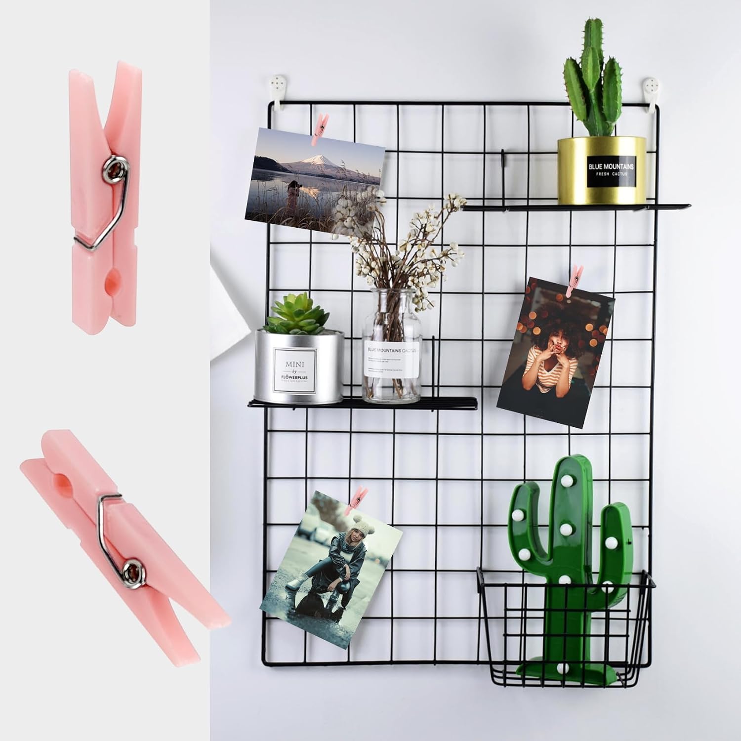 30 Pcs Mini Clothes Pins, 1.4 Inch Plastic Clothes Pins for Baby Shower Games Party Decorations DIY Crafts (Pink)