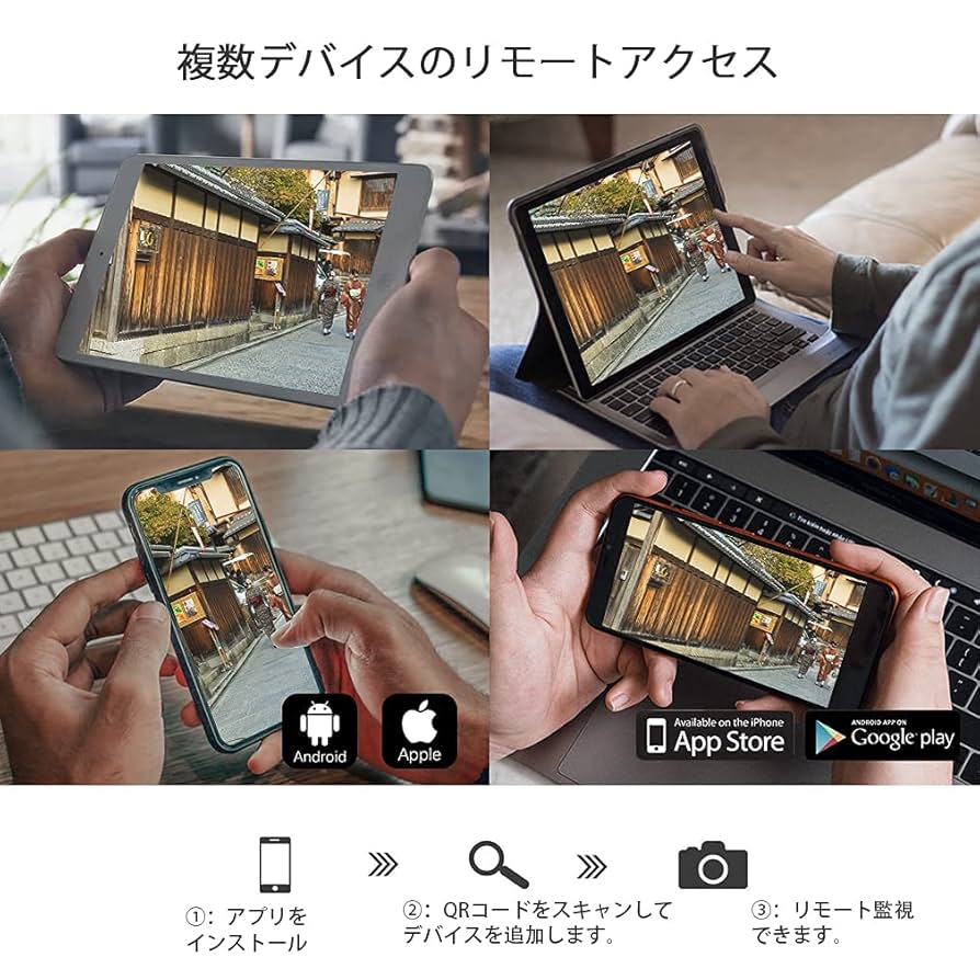 Amazon.co.jp: ワイヤレス 防犯カメラセット TMEZON 【2024最新