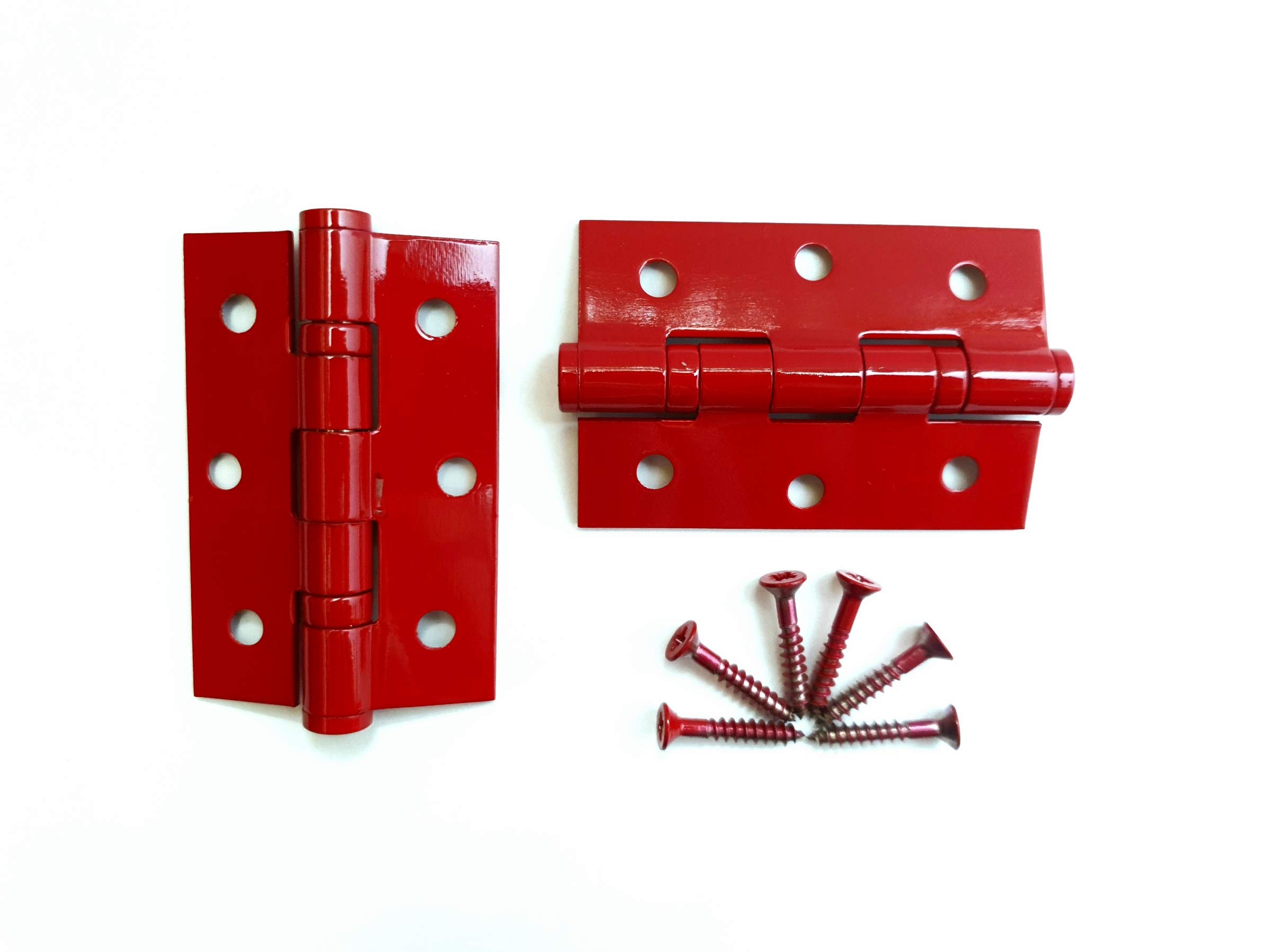 Buy XFORT® 2 Pack Red 3 Inch Ball Bearing Hinges Grade 7 Fired Rated