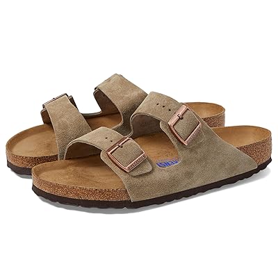 Birkenstock Arizona Soft Footbed Suede (Unisex) Sandals Taupe Suede
