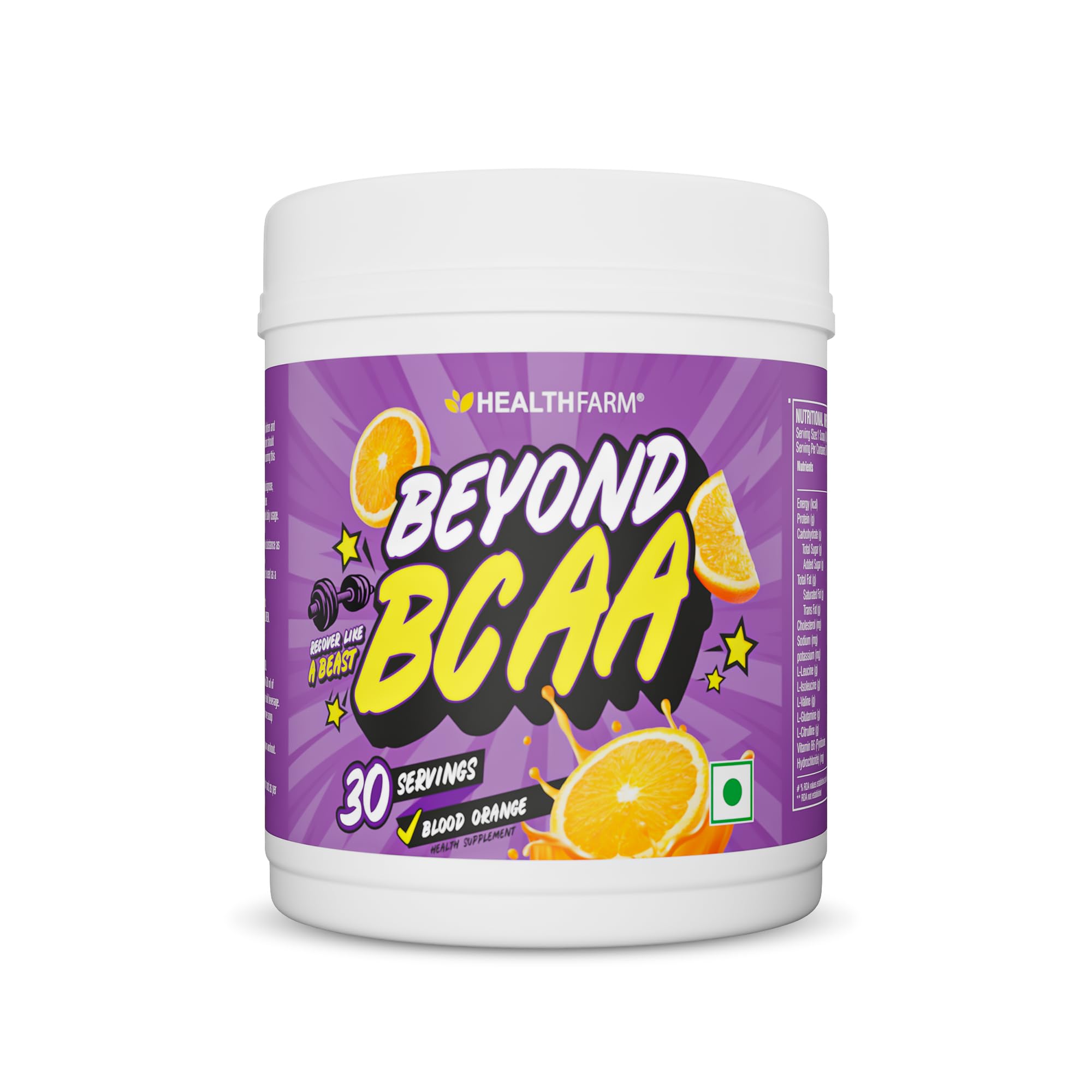 Healthfarm Beyond BCAA Pre Workout Supplement For Men And Womenr