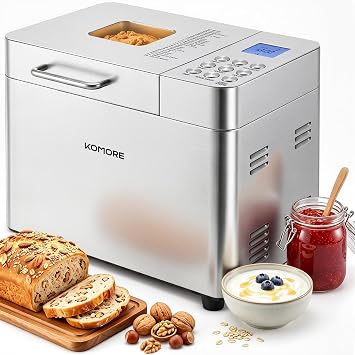 Bread Maker Machine Stainless Steel 25 Programmes with Gluten Free