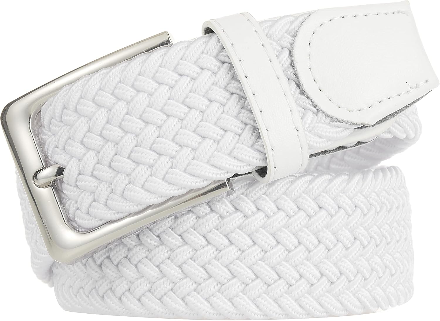 Elastic Braided Belt, 1 3/8", Woven Stretch Belt for Golf Casual Jeans Shorts Pants - Image 3