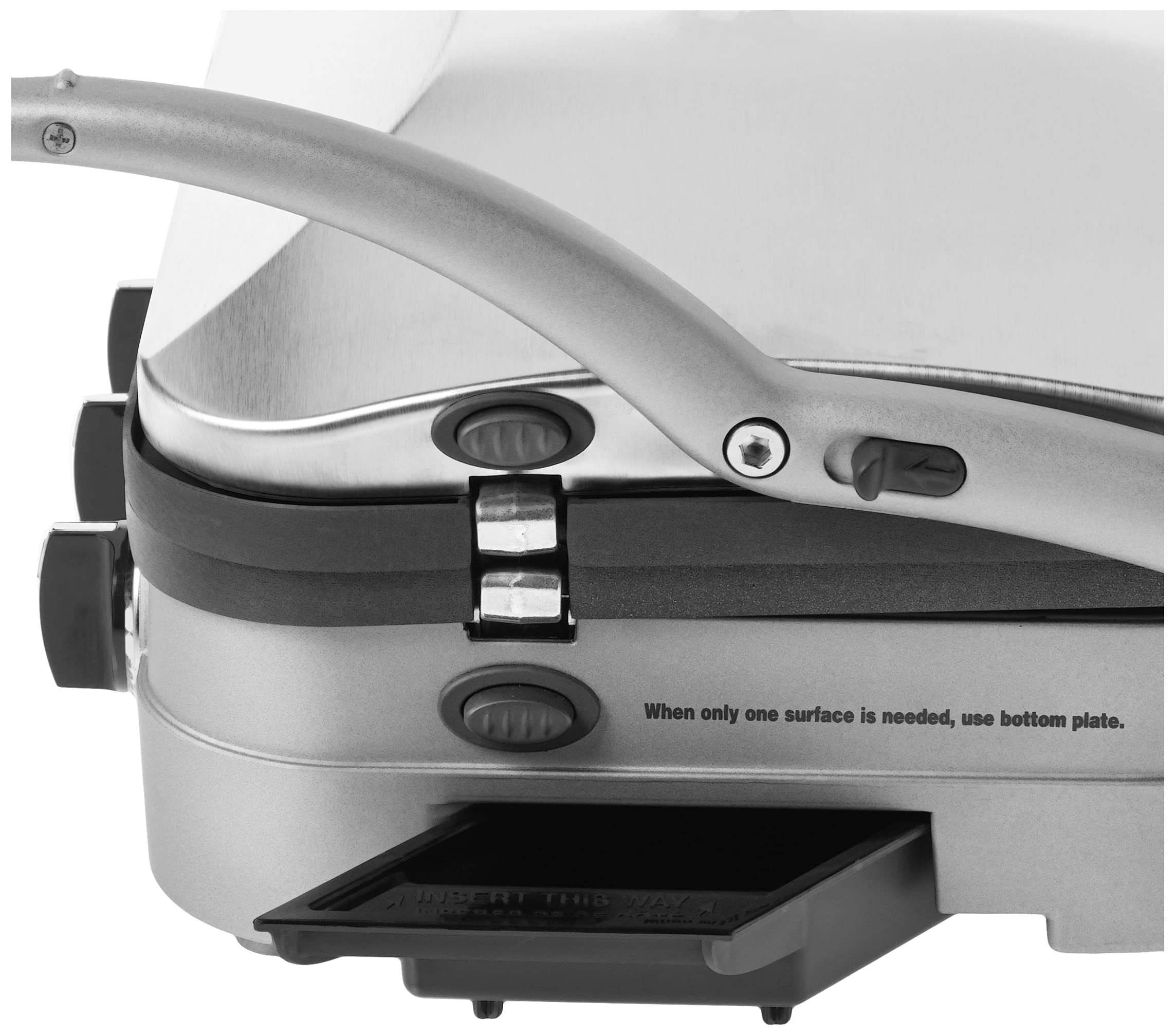 Cuisinart GR4NP1 5in1 Griddler, 13.5"(L) x 11.5"(W) x 7.12"(H), Silver With Silver/Black