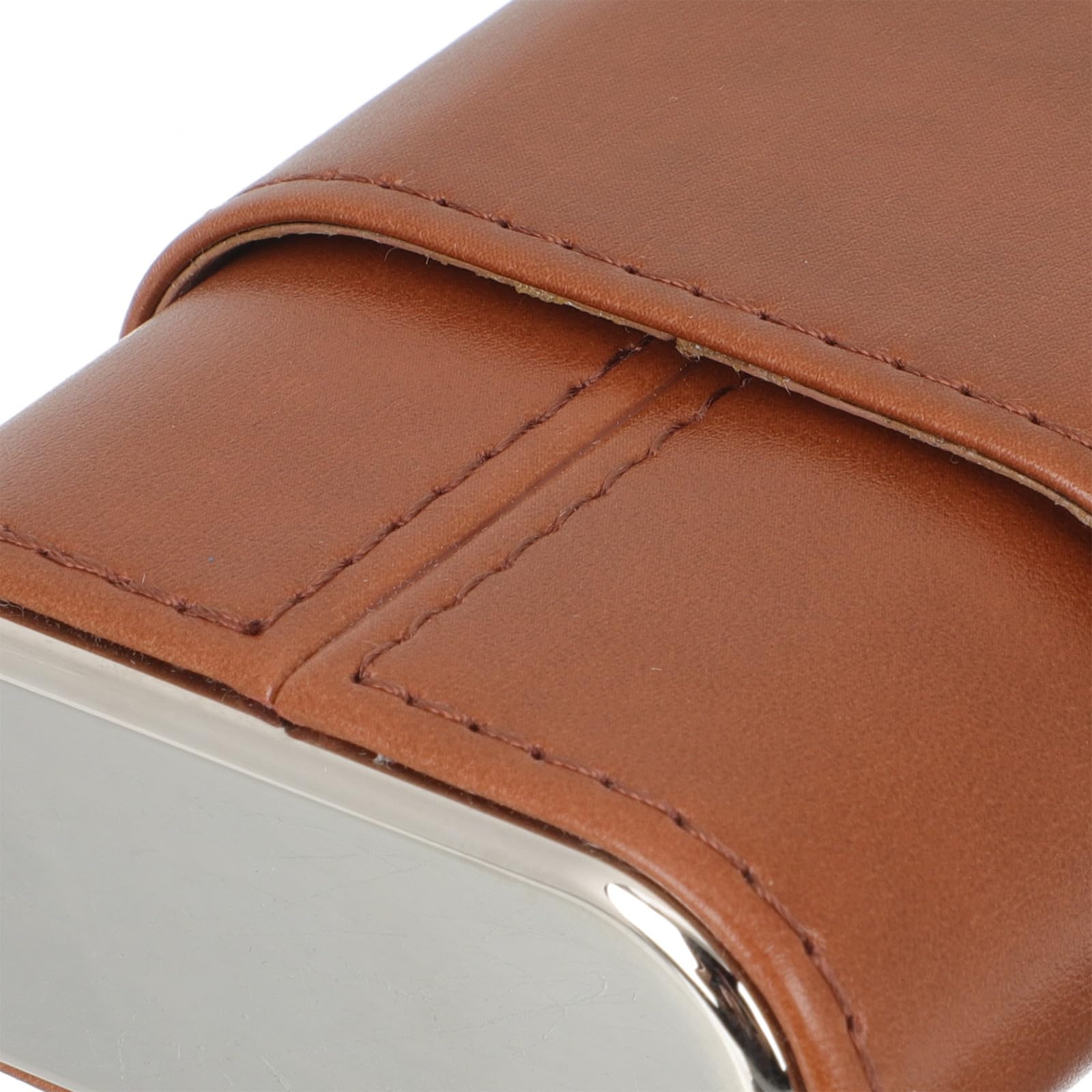 TOYANDONA Tragbare Zigarrentasche aus Pu Leder in Braun mit Einfachem Design Leicht und Kompakt für Casual Gebrauch und Verstauen in Tasche