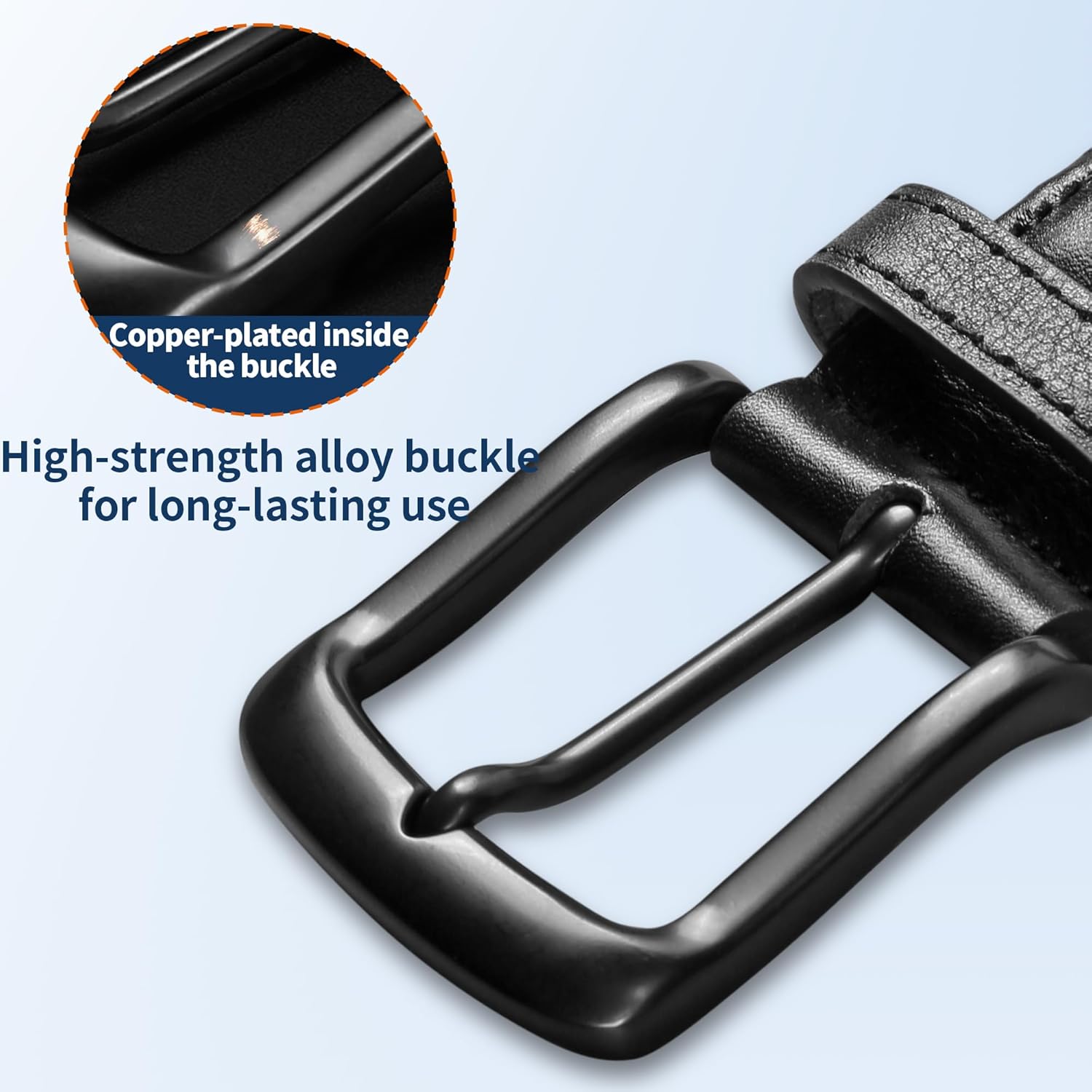 1.38" Wide Elastic Fabric Woven Stretch Multicolored Braided Belts for Golf Casual Pants Jeans, Mens Gift Belt - Image 3