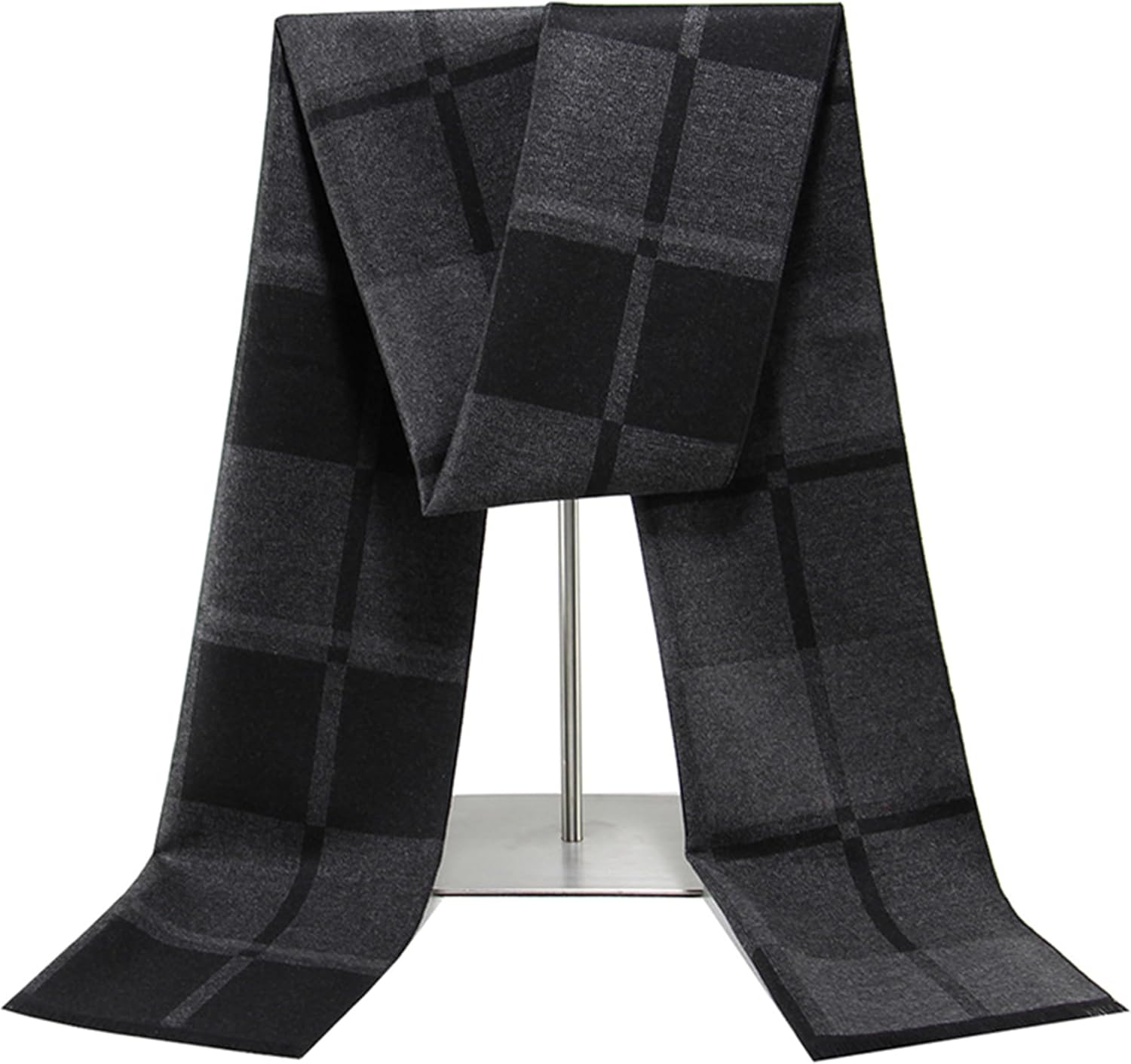 Mawjom Mens Scarf Winter Plaid Scarf Soft Warm-Shawl Long Tartan Scarves for Men Cold Weather