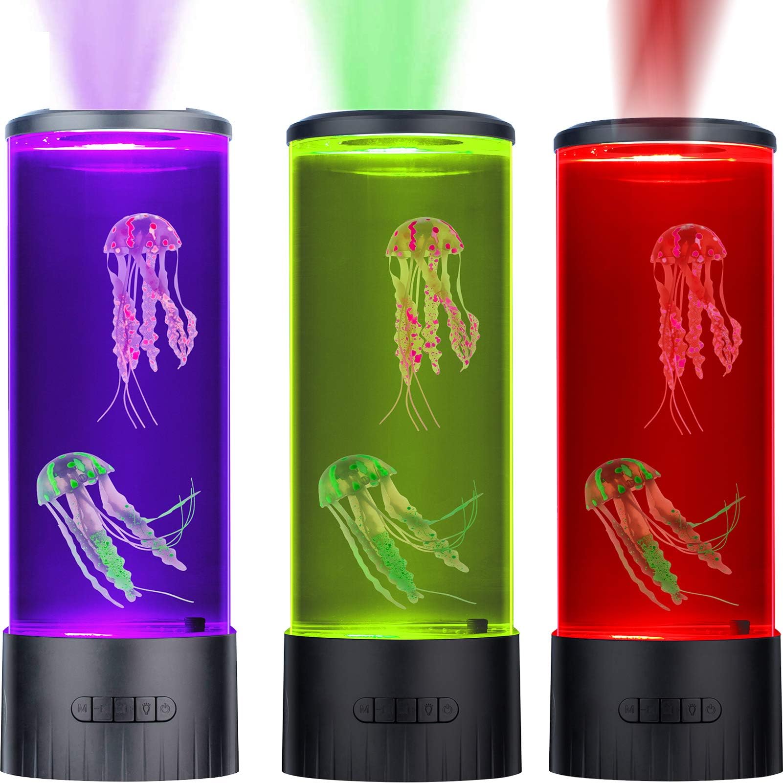 CALOVER Large Jellyfish Lamp Gifts for Kids Adults Electric Fantasy Tank Aquarium Night Mood Light for Birthday Holiday Home Christmas Decoration Relaxion
