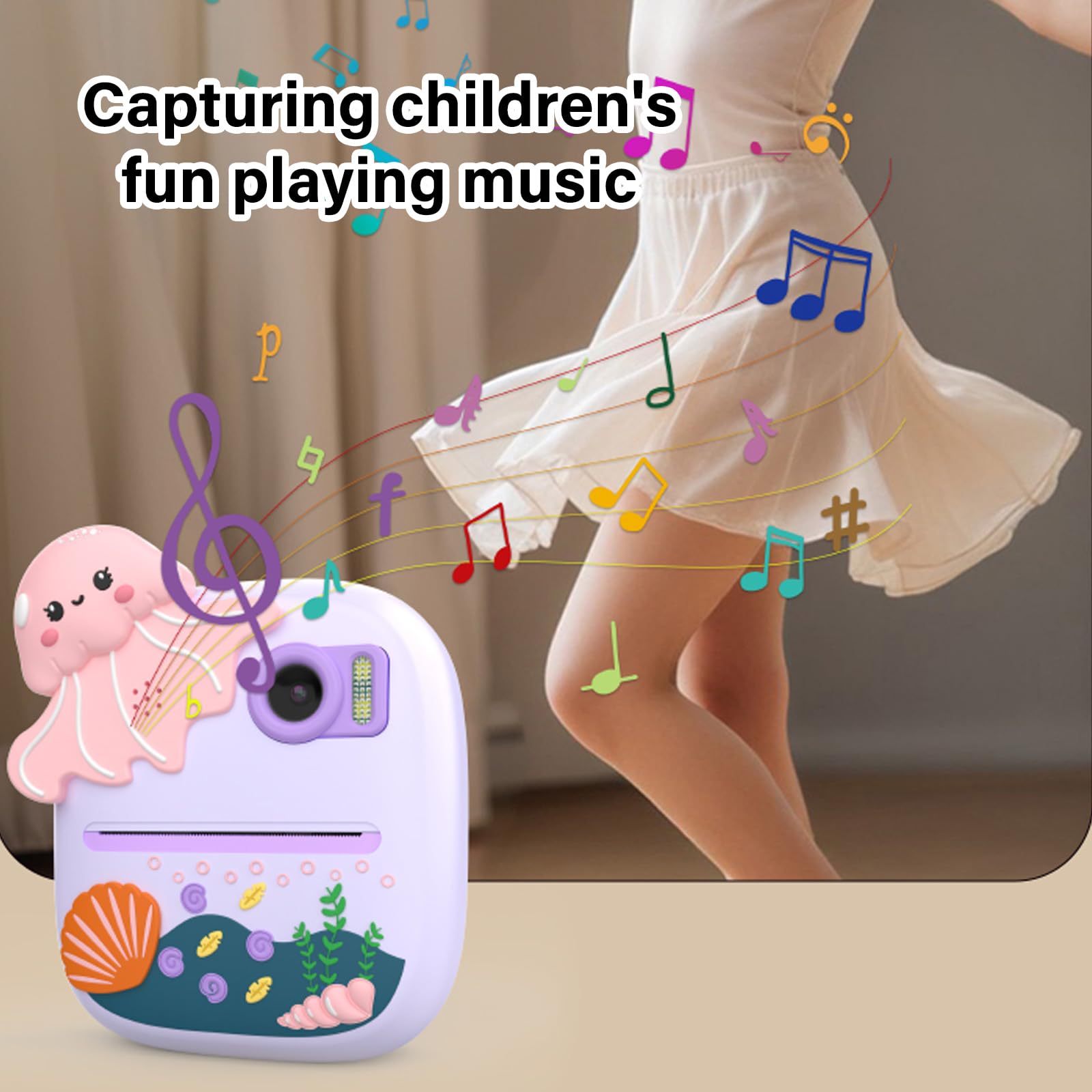 Bambini Macchina Fotografica Digitale Stampa Per Bambini Macchina Fotografica Stampa Video Giocattolo Stampa 1080P Video Temperatura Bambini Resistente